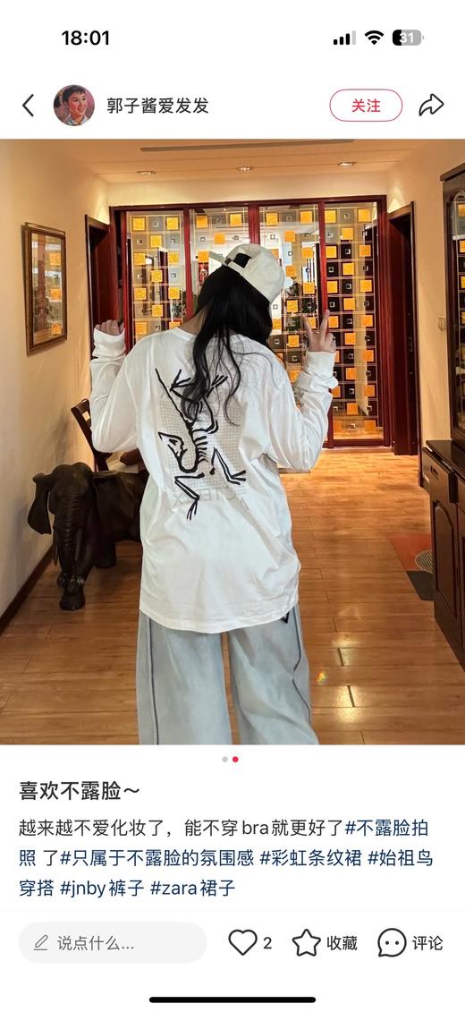 一店d 来𝐀𝐫𝐜"𝐦𝐮𝐥𝐭𝐢 𝐛𝐢𝐫𝐝限定情侣长袖T ‼️原版！国内首发 这一单你们可以放心拍 原版啥样我们啥样 商品图12