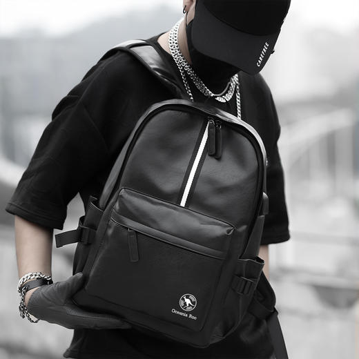 袋鼠-时尚休闲PU包DS-305A（黑）—rxs 商品图2