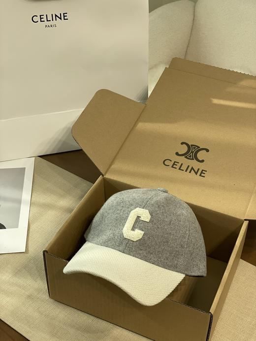 MJ47-赛琳 Celine 官网羊毛拼色棒球帽 毛呢料(COCO) 商品图4