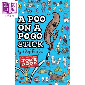 【中商原版】弹簧单高跷上的便便 A Poo on a Pogo Stick 英文原版 儿童幽默搞笑笑话合集 笑话书 进口童书 Olaf Falafel
