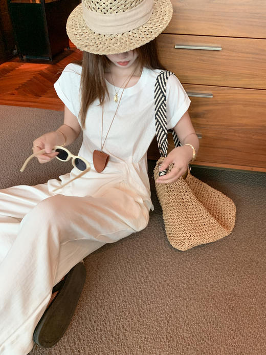 <曾小咸推荐>现货秒杀！最后一波 ！抢到赚到！下摆开衩蕾丝不规则短袖 日常109.99 立减50 秒杀59.99！ 商品图7