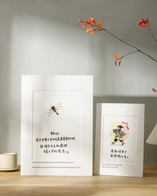 小林漫画 单片复制画 高端无酸卡纸画  两款尺寸可选 A4&A3 商品图1