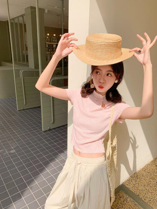 <曾小咸推荐>现货秒杀！最后一波 ！抢到赚到！【复古女郎】国风粉色短袖 日常99.99 立减40 秒杀59.99！ 商品图7