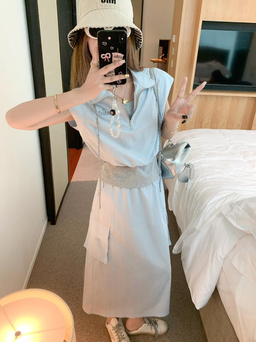 <曾小咸推荐>现货秒杀！最后一波 ！抢到赚到！韩系休闲工装半身裙 日常159.99 立减90 秒杀69.99！ 商品图6