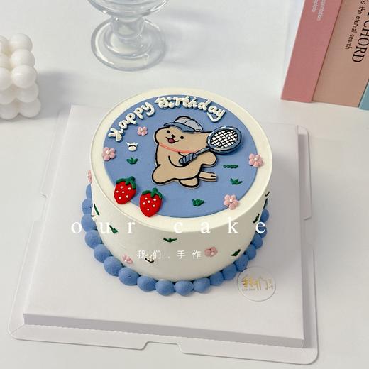 多款式~线条狗手绘卡通蛋糕-低糖处理无添加 商品图3