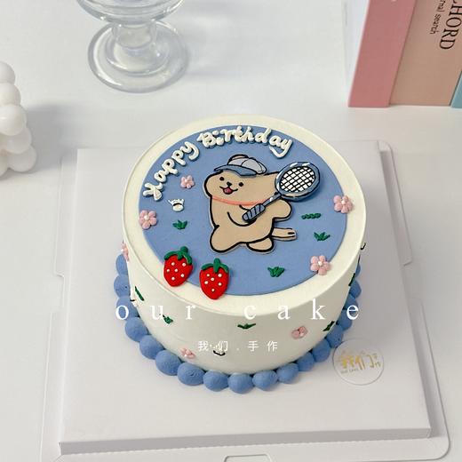 多款式~线条狗手绘卡通蛋糕-低糖处理无添加 商品图2