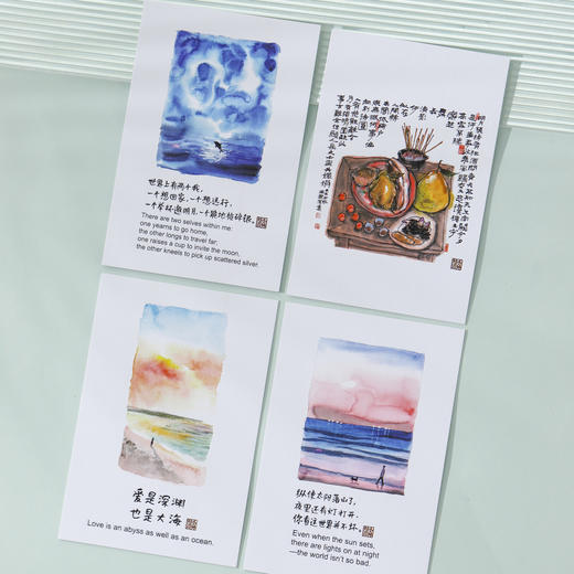 小林漫画 高端棉卡纸 特种纸张 明信片 凹凸纹理  明信片 商品图5