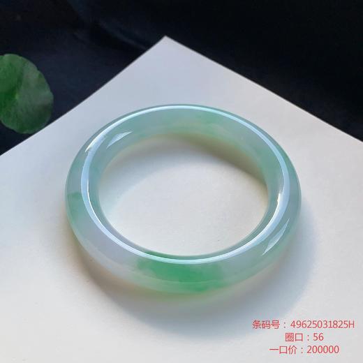 高货翠绿翡翠手镯 传家宝温润圆满中式翡翠手镯49625031825H（一口价） 商品图0