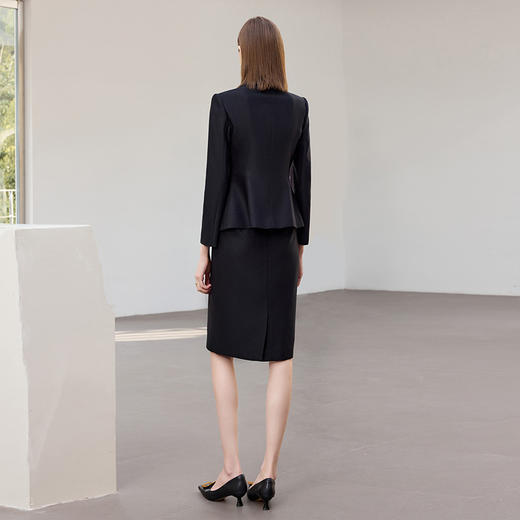 IWY/气质干练黑色职业西装套裙女高级感接待商务工作服通勤正装CS2470 商品图4
