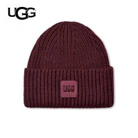 2楼UGG潮流休闲粗罗纹毛线帽针织帽  吊牌价499