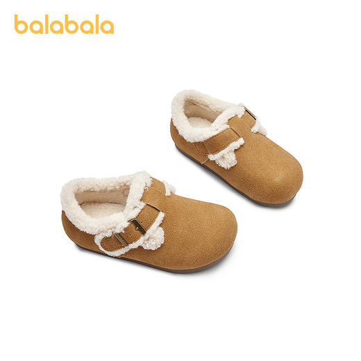 巴拉巴拉童鞋儿童勃肯鞋女童拖鞋加绒2025新款秋冬鞋子舒适潮防滑 商品图4