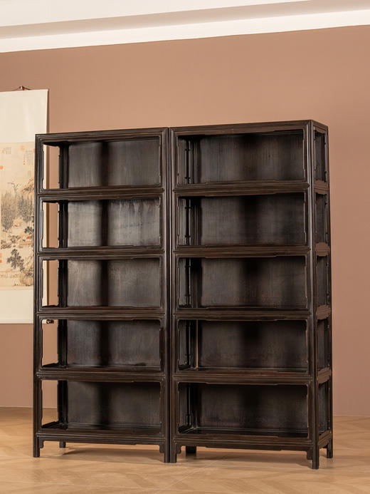 二十世纪	红木五层架格（一对） 商品图0