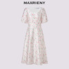MAXRIENY2025夏连衣裙新款碎花公主连衣裙中长裙泡泡袖显白裙子(货号:MF86DR256) 商品缩略图4