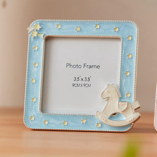 桌面创意摆台相框简约可爱方形木马相框 商品图1