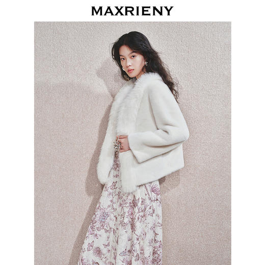 【贵雅日常-商场同款】MAXRIENY重工毛领优雅气质外套秋冬新款(货号:MC85JA611) 商品图2
