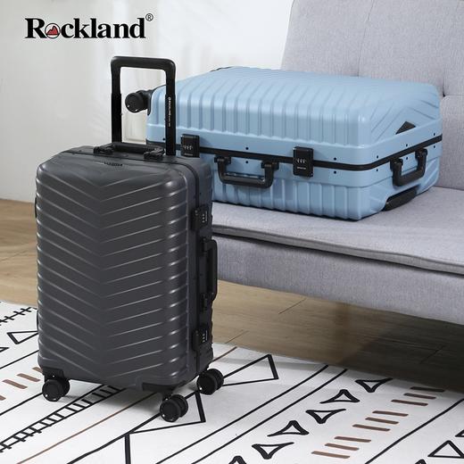 洛克兰翼系列窄铝框拉杆箱CRX20037B 深灰/蓝色—rxs 商品图5