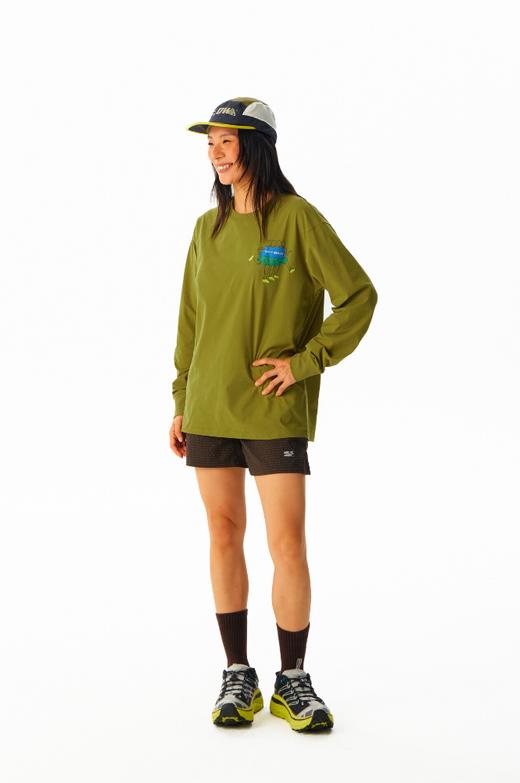 CryingCenter跑步跳舞人印花速干防晒长袖tee圆领男女同款户外 商品图3