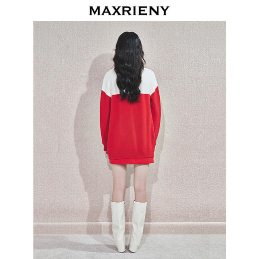 MAXRIENY复古小香风针织外套女装宽松百搭秋冬绣花上衣设计师(货号:MS85JA753) 商品图3