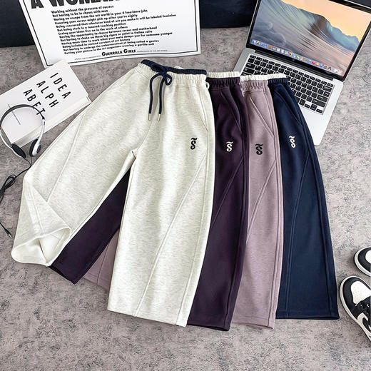 【45.9元/条起】秋季亲子裤运动卫裤阔腿裤儿童裤子中大童男童女童休闲裤 商品图1