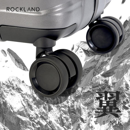 洛克兰翼系列窄铝框拉杆箱CRX20037B 深灰/蓝色—rxs 商品图3