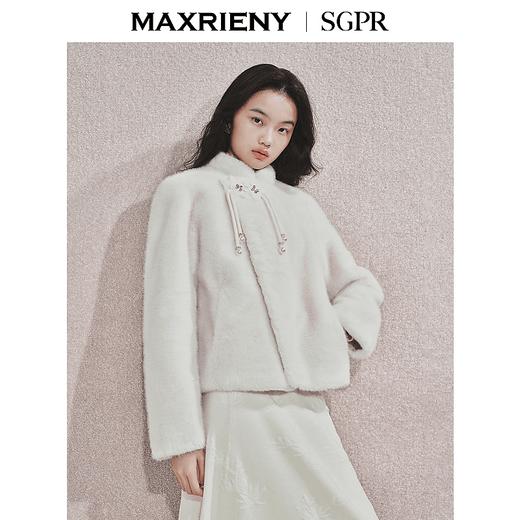 MAXRIENY【商场同款】贵雅新中式外套2024秋冬新款盘扣气质上衣女(货号:MS85JA534) 商品图1