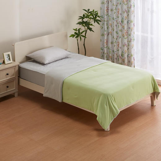  四季通用A类全棉纯色拼色被子薄被 商品图1