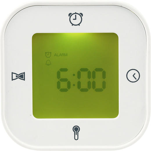 创意时尚钟旋转电子钟电子温度时间显示座钟闹钟004EM 商品图3