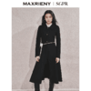 MAXRIENY极简赫本风绵羊毛过膝长款大衣气质女24秋新款外套澳毛(货号:MS85CT511) 商品缩略图2