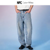 NPC潮牌重磅水洗猫须锥形牛仔裤男复古定制皮标秋季新款NP57DT11 商品缩略图0