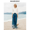 MAXRIENY【静奢度假-商场同款】精致休闲风显瘦通勤阔腿渐变牛仔裤(货号:MC85PA263) 商品缩略图1