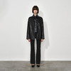 NUTH黑色宽松廓形pu皮夹克中长款拉链皮衣外套女 商品缩略图1