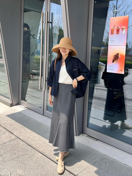 2509115    斜门襟鱼尾羊毛半裙 商品图10