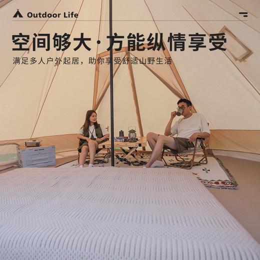 狼行者 金字塔帐篷户外露营野外野营加厚印第安轻奢棉布蒙古包装备 商品图7