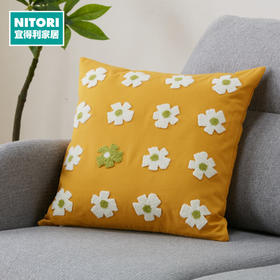  田园简约沙发无芯正方形刺绣抱枕套靠垫套