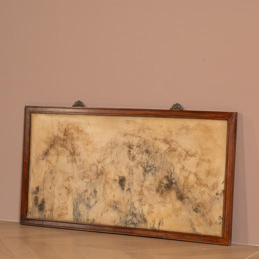 清	红木镶云石挂屏 商品图0