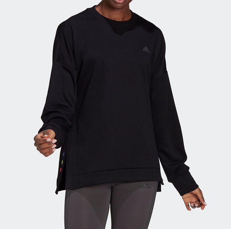 元旦超值抢购 （YY）adidas/阿迪达斯  新款CREW W女子训练运动卫衣套头衫 H67195