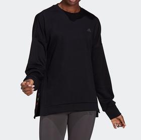 元旦超值抢购 （YY）adidas/阿迪达斯  新款CREW W女子训练运动卫衣套头衫 H67195