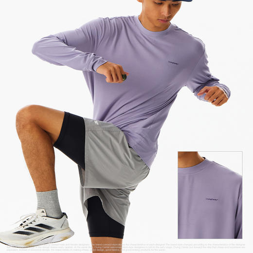 CryingCenter 空气雾感系列运动长袖小高领T恤0触感 防凸点面料 商品图3