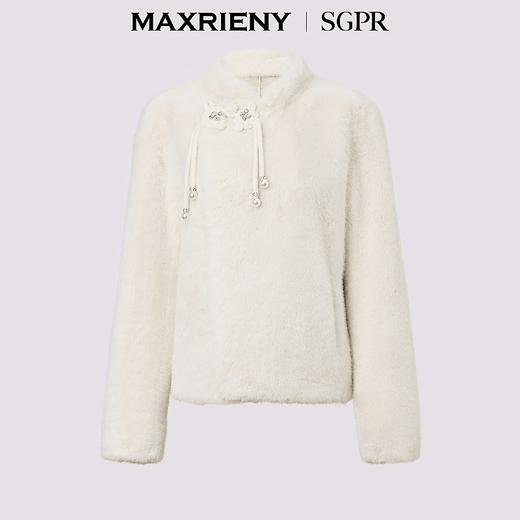 MAXRIENY【商场同款】贵雅新中式外套2024秋冬新款盘扣气质上衣女(货号:MS85JA534) 商品图3