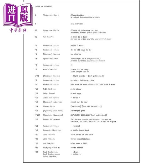 【中商原版】Herman de Vries Publisher 进口艺术 赫尔曼 德 弗里斯 商品图1