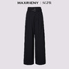【秀场抢先款】MAXRIENY精致日常风高腰阔腿裤金属休闲长裤24年冬(货号:MS85PA753) 商品缩略图4