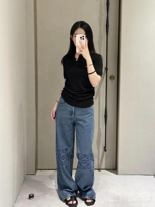 95-2 极限特惠 人手一条 lew绣花 直筒牛仔裤 我穿38很合身 穿40宽松 商品图12