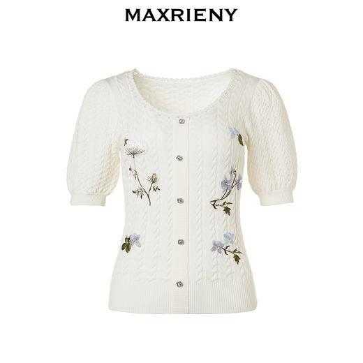 MAXRIENY【Day Dreaming-主题纪念款】MAXRIENY复古绣花针织毛衫(货号:MC85SW001) 商品图3