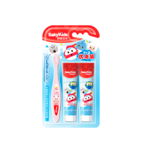 舒客宝贝护齿1+2套装（健齿牙刷*1+成长牙膏*2）-rxs