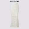 MAXRIENY2025蕾丝半身裙显瘦开叉牛仔裙开叉半裙镂空度假风(货号:MF86SK264) 商品缩略图4