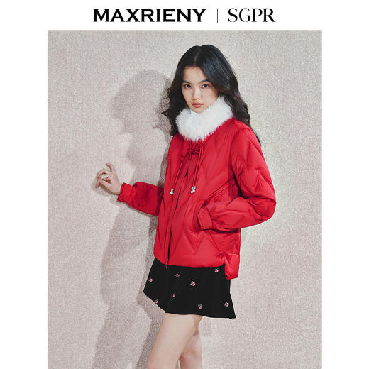 MAXRIENY2024冬时尚百搭女士羽绒服短款保暖小个子冬季外套加厚(货号:MS85DC754) 商品图2