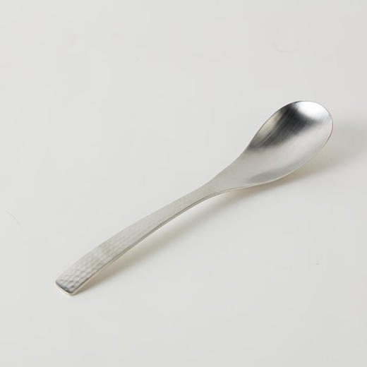 餐厅不锈钢餐具可洗碗机餐刀叉子汤勺漏勺茶勺锤目纹 商品图7