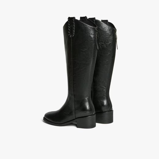 【云粉节】【流浪者】BF楼百思图25冬新款V口骑士靴显瘦女加绒长靴F3018DG5吊牌价899.现价399 商品图2