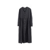 绽放旅行女装463朵/亚麻宽松V领气质文艺开襟长袖连衣裙女秋新款 商品缩略图3