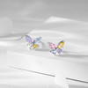 卡蒂罗KADER 彩虹蝴蝶耳钉 小众轻奢灵动精致原创养耳洞#好运 925银 耳钉 女款 商品缩略图3